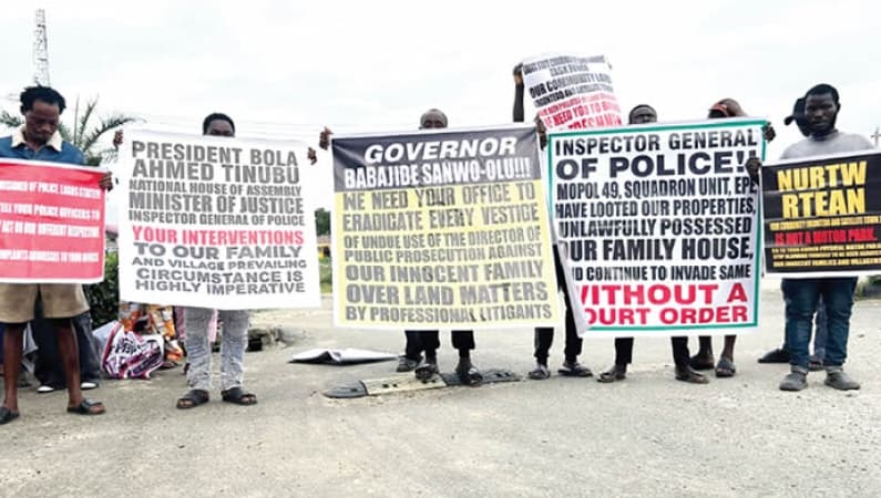 Lagos family protests forceful takeover of ancestral land