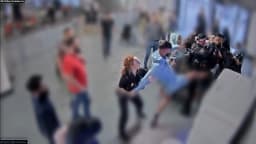 Manchester Airport PC 'professional' during brawl