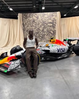 Meet Olaolu Slawn, first artist in the world to have his artwork on an F1 race car