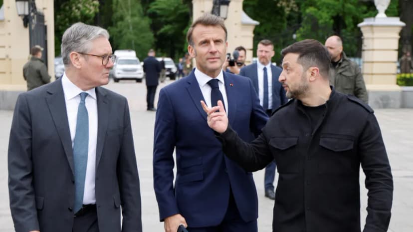 'No-one was expecting this': European leaders rush to US to help Ukraine avoid 'capitulation'