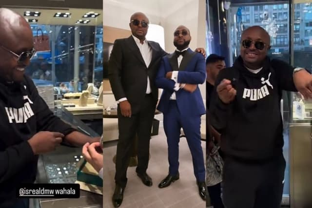 Davido gifts Israel DMW multimillion Rolex wristwatch