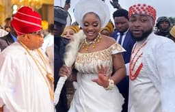 Governor Adeleke storms US for Davido and Chioma’s white wedding