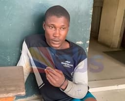 Frustrated man jumps into River Niger