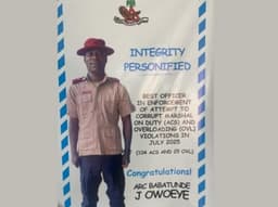 Honest FRSC officer rejects bribes 104 times in one month