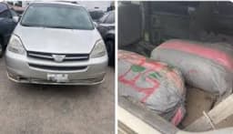 Fleeing driver abandons car with bags of cannabis in Lagos