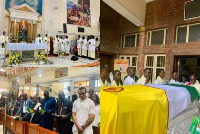 Mixed emotions as ex-Super Eagles goalkeeper Peter Rufai laid to rest in Lagos