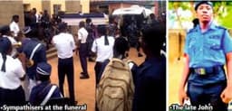 Sorrow, tears in Taraba as Police Constable stabbed dead by Army recruit is buried 