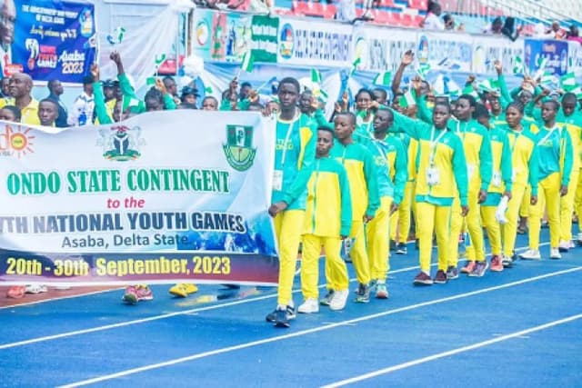 Asaba 2025: Team Ekiti shines at opening ceremony as athletes display skills