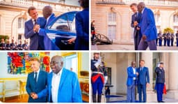 Tinubu, Macron hold meeting in Paris