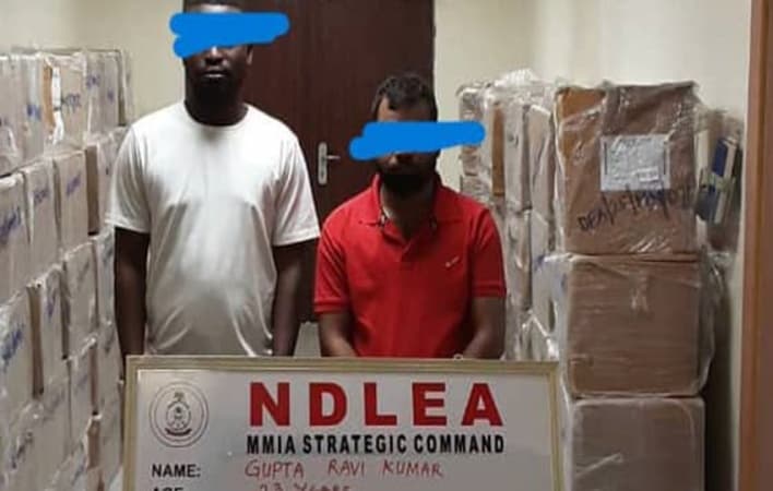 NDLEA intercepts over N3.9bn tramadol in Lagos, arrests Indian businessman, 3 others