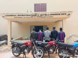 Police arrest five suspects supplying motorcycles to bandits
