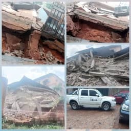 One person confirmed dead as two buildings collapse in Anambra