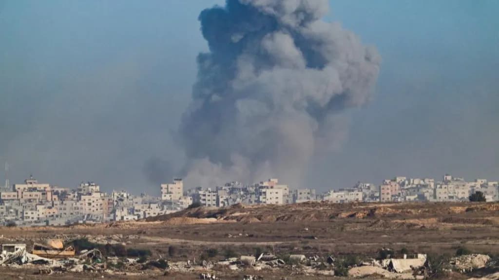 Israel escalates bombardment as defence minister says 'Gaza is burning'