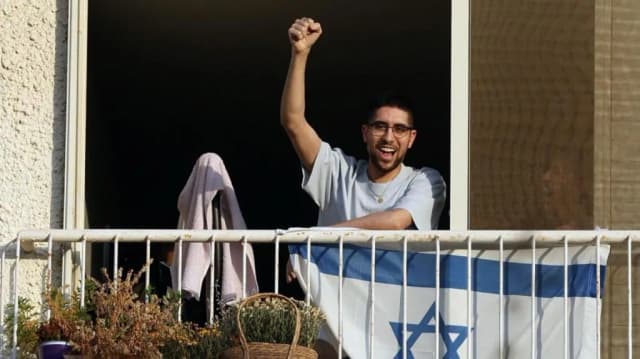 Freed Israeli hostage forced to dig own grave is 'growing back to his old self', father says