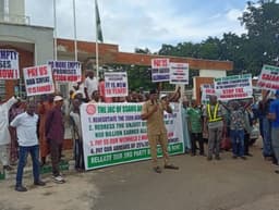 SSANU, NASU members protest in Abuja