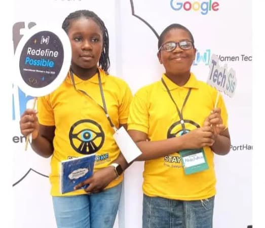 10-year-old Nigerian girls win 2025 Technovation Global Summit