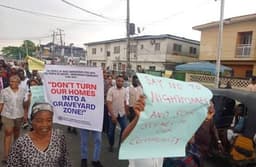 Tension in Surulere as residents protest construction of cemetery