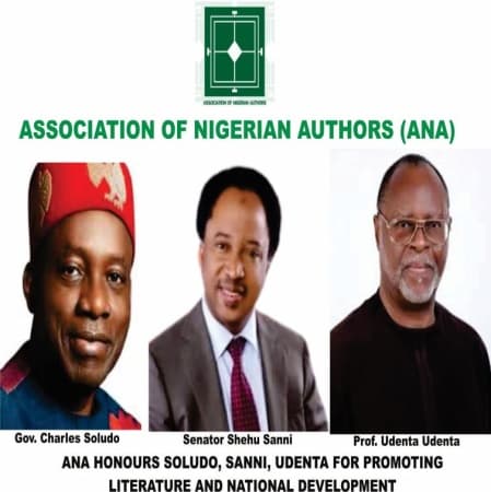 ANA honours Soludo, Sanni, Udenta for promoting literature and national development