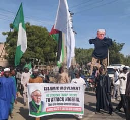 Kano residents protest against Trump threat