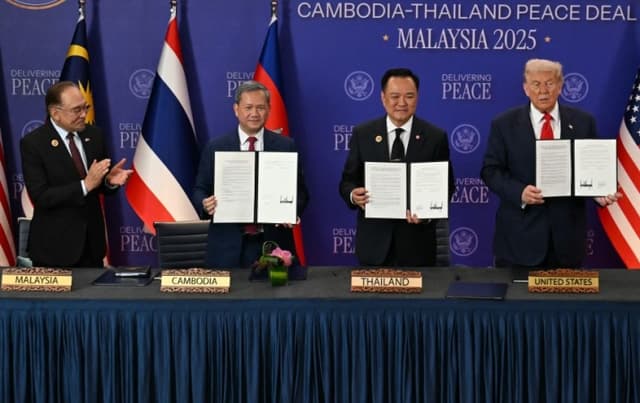 Thailand ‘halts’ peace agreement with Cambodia hailed by Trump after landmine explosion injures troops