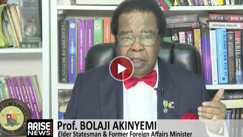 Bolaji Akinyemi: Terrorists are openly entertained by Government officials, Governors must pay penalty for allowing terrorists operate