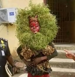 Police detain masquerader for causing public disturbance in Akwa Ibom
