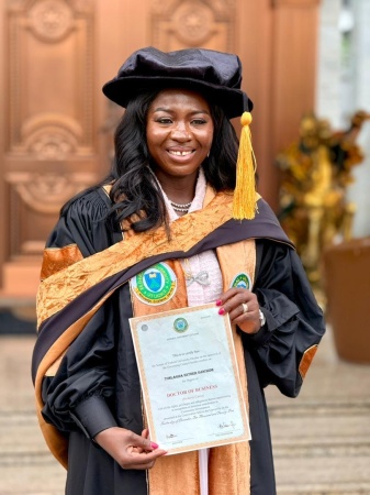 Otuaro hails Esther Matthew Tonlagha Foundation Boss on conferment with honorary doctorate degree