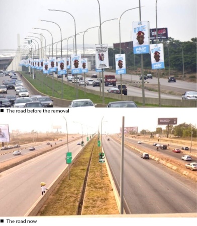 2027: Tinubu posters disappear from Abuja roads