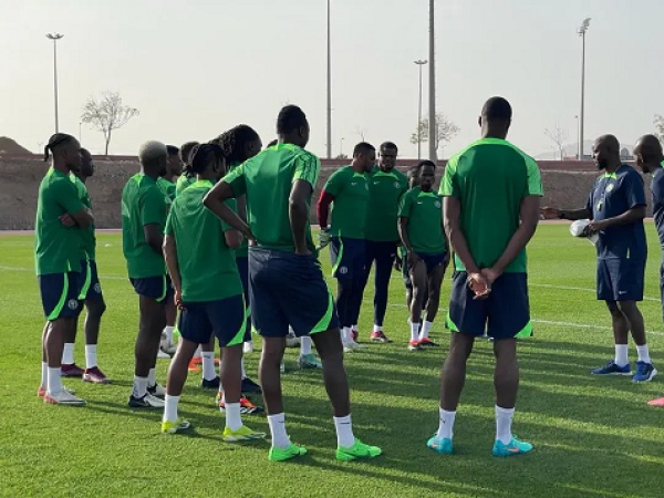 Eagles in high spirit as Osimhen arrives team’s AFCON camp in Cairo