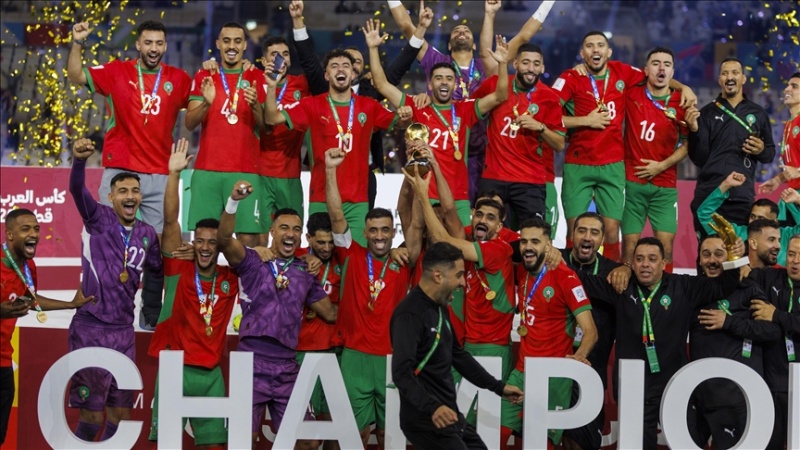 Morocco celebrates FIFA Arab Cup after hard-fought victory over Jordan