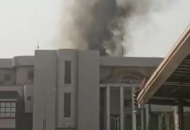 Fire engulfs FIRS office