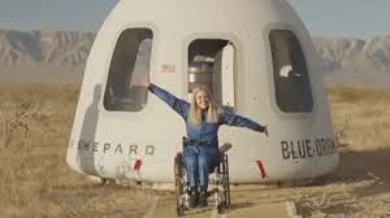 Engineer becomes first wheelchair user to go to space