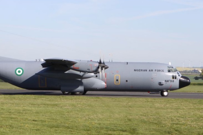 NAF C-130 aircraft lands in Banjul En route Portugal for maintenance