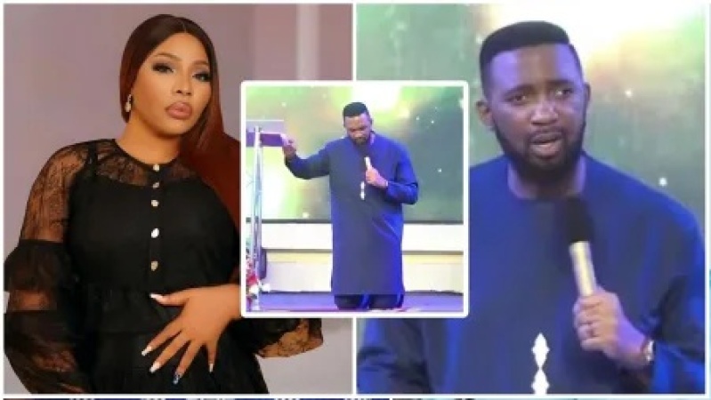 Pastor Okafor publicly apologises to actress Doris Ogala, kneels before congregation