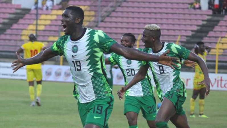 BREAKING: Super Eagles end AFCON group stages unbeaten, overwhelm Uganda to top group