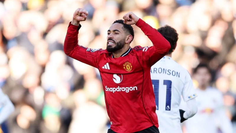 Cunha rescues point at Leeds to take Man Utd fifth