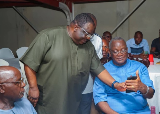 Peace, unity, Benue’s devt top discussions as Aondoakaa hosts Ortom, political associates