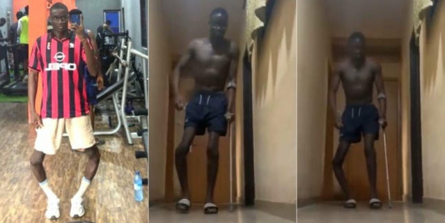 Baddy of Lagos takes first steps after surgery 