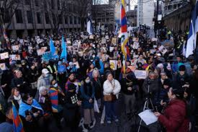 Opponents of China’s mega-embassy rally in London as approval deadline nears