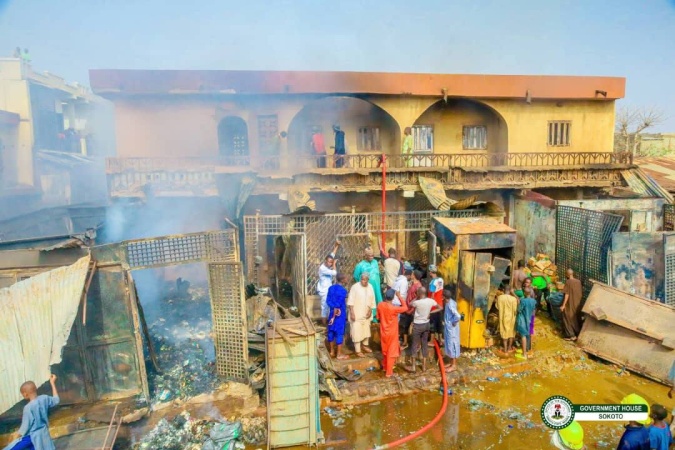 Welding sparks cause Sokoto market fire — NEMA