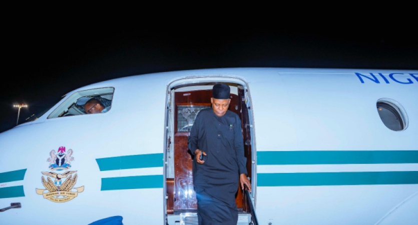 Shettima returns to Abuja, says Nigeria firmly back on global economic frontline