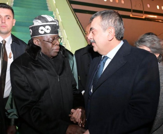 Tinubu arrives Ankara for official visit to Türkiye