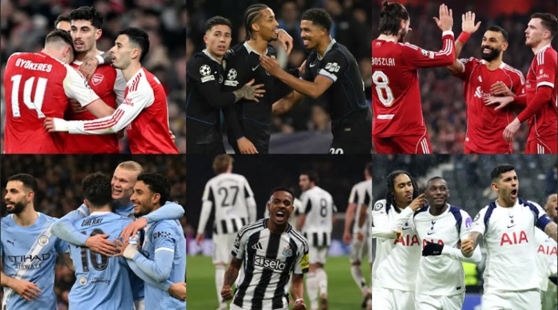 Arsenal, Liverpool, Tottenham Hotspur, Chelsea and Man City through to Champions League Round of 16