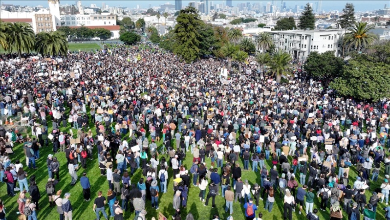 Mass protests held across US against federal immigration agency as thousands rally in California, Oregon