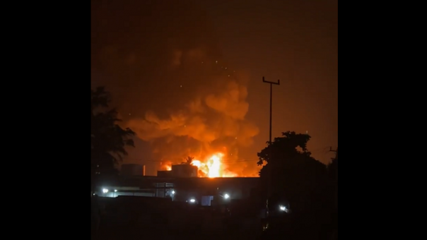 JUST IN: Fire guts Lagos industrial estate