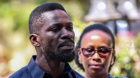 Uganda opposition leader says he has escaped as police deny abducting him by helicopter
