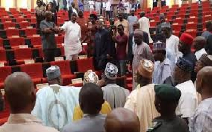 BREAKING: Rowdy session at Senate over election results transmission