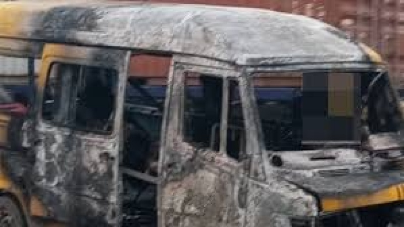 Two die, others injured as commercial bus catches fire in Lagos 