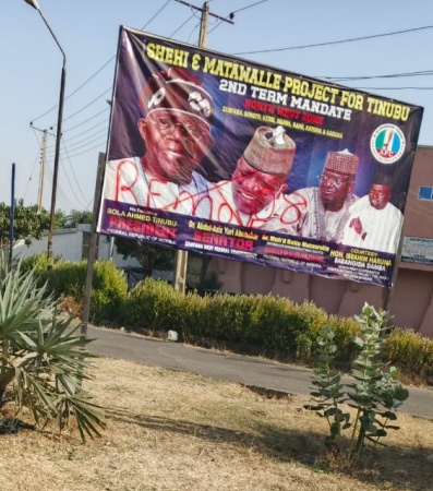 Zamfara APC raises the alarm as vandals destroy Tinubu’s billboards