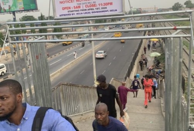 Installation of Iron Gate on Lagos Bridge sparks controversy